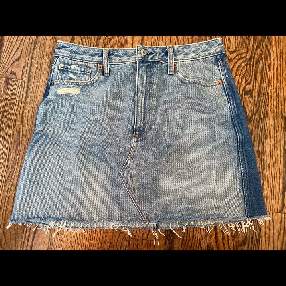 Two toned Denim Skirt